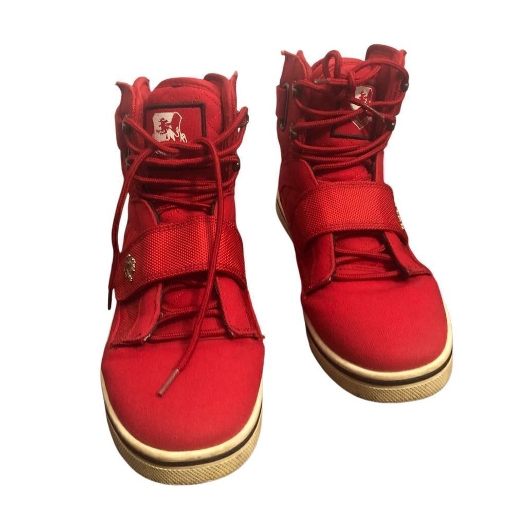 Vlado Atlas II 1C-1500-5C Youth Size 7 High Top Hip Hop Skater Shoes Red